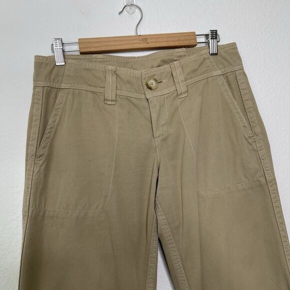 James Perse Pants Sz 27 Straight Tan 33" Cotton Utility Khaki Casual Minimalist - Picture 2 of 13